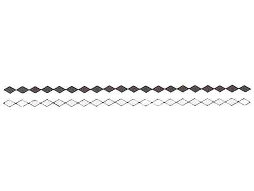 Rautenbänder für LKW-Pritschen schwarz/weiß