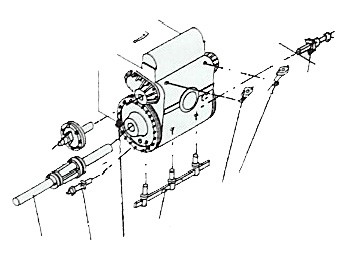 Zurüstteile für Zylinderblock Baureihe 38.10-40 (pr. P8)