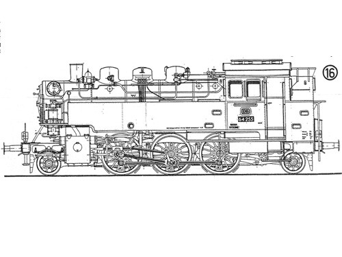 Beschriftungssatz Baureihe 64 DB
