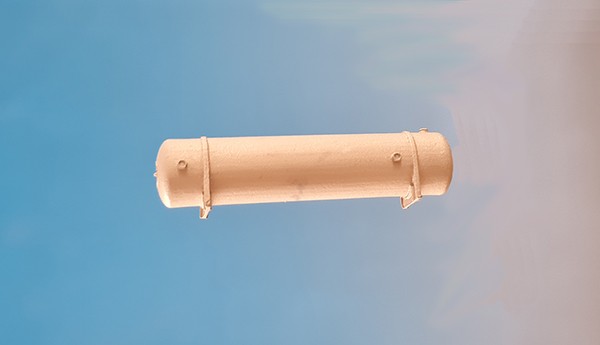 Luftkessel für Loks, 9 mm Durchm., 40 mm lang, Vollmessing