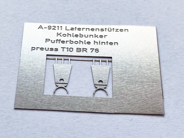 Laternenstützen für Puffer - passend für preussische Tenderlokomotiven (z.B. pr. T10)