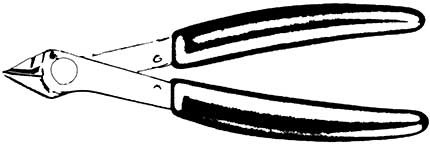 Seitenschneider für Messinggussteile, Länge 125 mm
