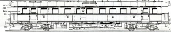 Beschriftungssatz Elektrotriebwagen der Deutschen Reichsbahn (DRB)