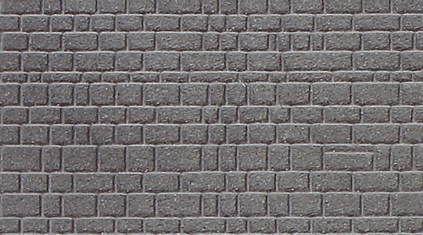"Stein an Stein"-Mauerwerksplatte - Quader-Läufermauerwerk (500 x 200 mm)
