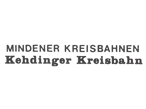 Beschriftungssatz "Kehdinger Kreisbahn" und Mindener Kreisbahn" - Spur 0/0e/0m