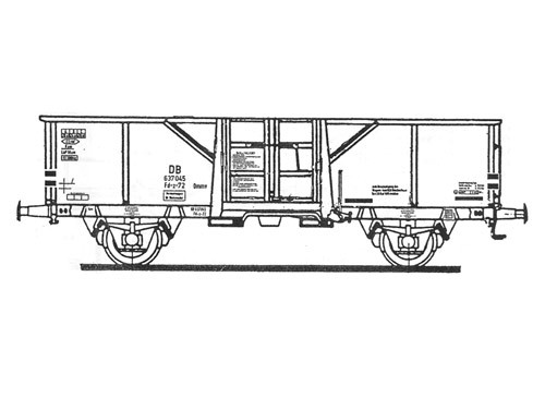 Beschriftungssatz DB, Offene Güterwagen (Omm)