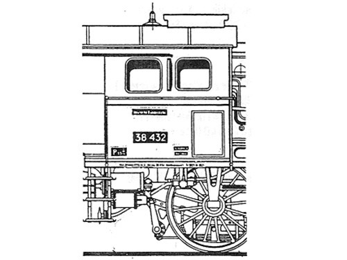 Beschriftungssatz Baureihe 24 und 38.4 DB