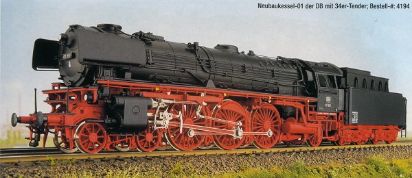 Baureihe 01 Neubaukessel mit Tender 2'2'T34
