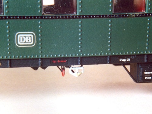 Bremsumstellschilder für G-P Wechsel für D-Zug Wagen