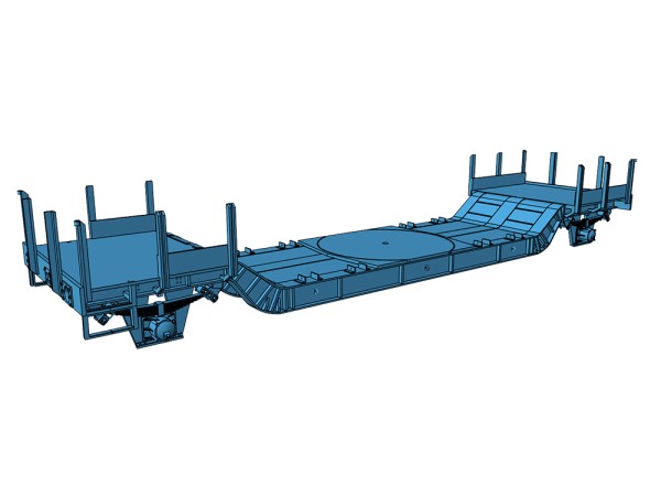 Bausatz Tiefladewagen St309 mit Geländer - 3D-Druck