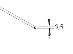 Stahldraht extra hart poliert gerade gerichtet Ø 0,8 mm
