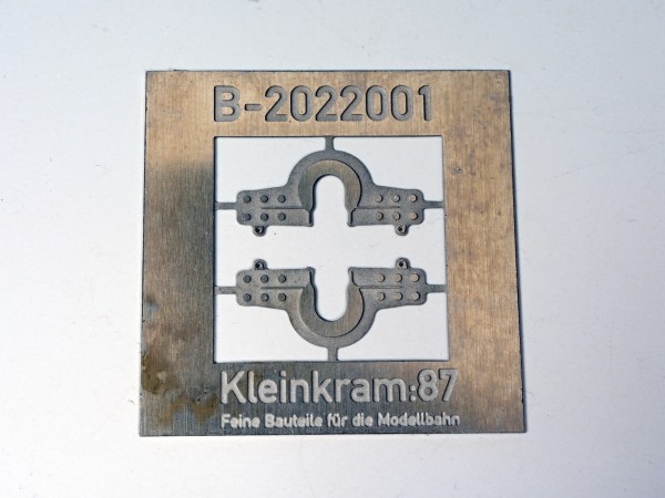 Blindwellenträger für Heljan MaK 650 D - Neusilber geätzt
