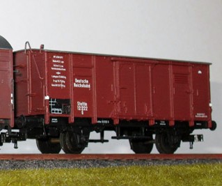 Beschriftungssatz für 8 Güterwagen G (Gedeckte Wagen) (DRG) - Epoche II