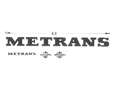 Beschriftungssatz "Metrans", orange