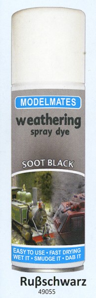 Modelmates Weathering-Spray Rußschwarz (soot black)