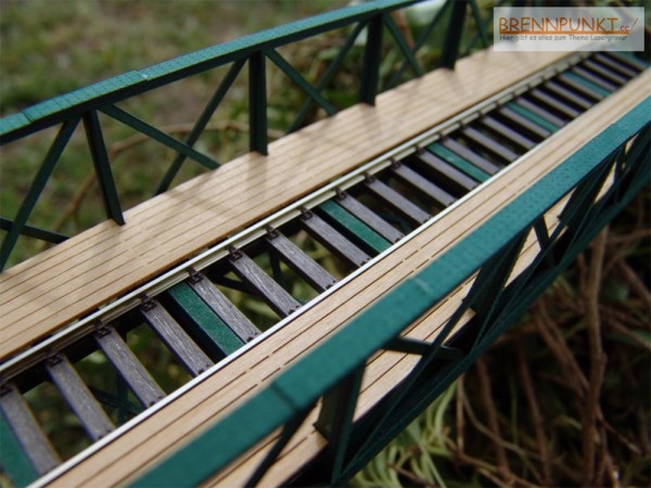 Eisenbahnbrücke H0, 10 Elemente, niedrig, eingleisig - 1:87