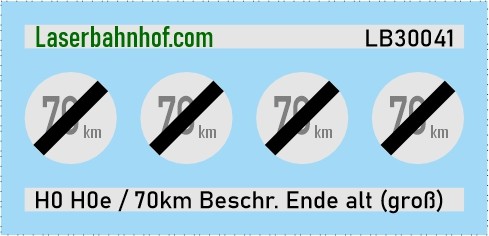 Verkehrsschild Österreich - Ende Geschwindigkeitsbeschränkung 50km alt groß - 7,8mm