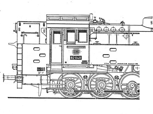 Beschriftungssatz Baureihen 82 und 85 DB