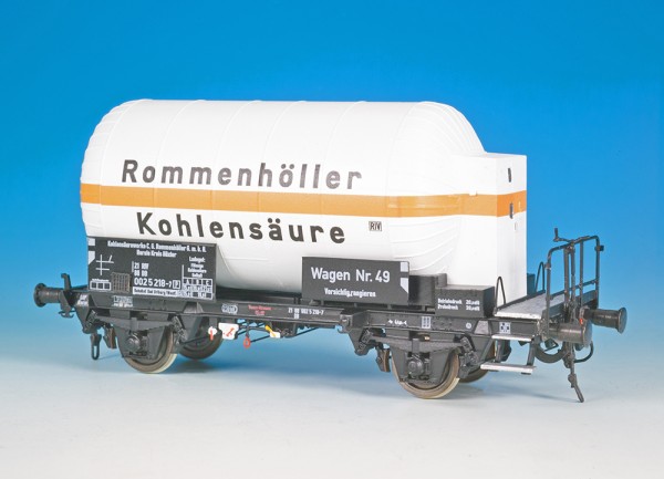 Rommenhöller Kohlensäurewagen (5 Kesselschüsse) Umbausatz für Fleischmann UIC Kesselwagenfahrwerk -