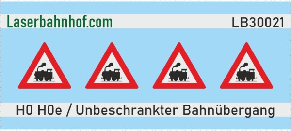 Verkehrsschild Österreich - unbeschrankter Bahnübergang