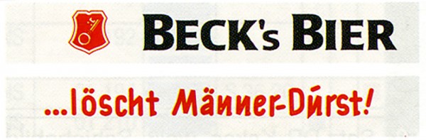 Schiebebildersatz "Beck's Bier"