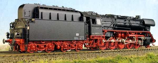 Baureihe 44, DR, DR-Witte-Bleche, Kohlenstaubfeuerung, Tender 2'2'T34 Kohlenstaub