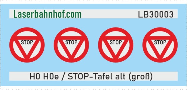 Verkehrsschild Österreich - Alte STOP-Tafel groß - 7,8mm