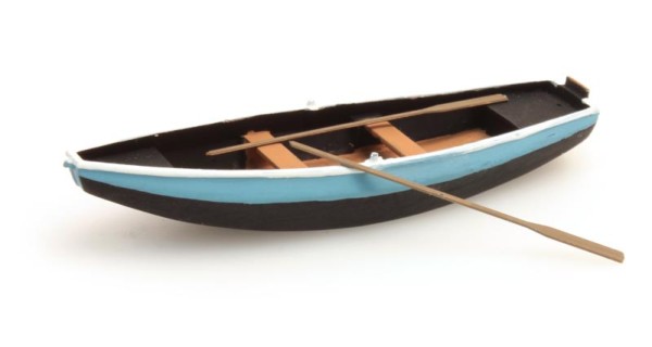Ruderboot (Stahl) blau - Fertigmodell
