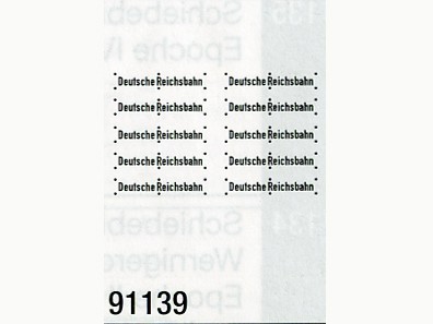 Deutsche Reichsbahn Schriftzug, Neusilber-Ätzteile