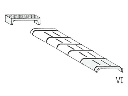 Blechkanäle und Rollenkästen für Seilzugleitungen Größe VI - Spur 0