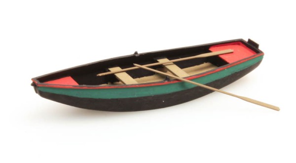 Ruderboot (Stahl) grün - Fertigmodell