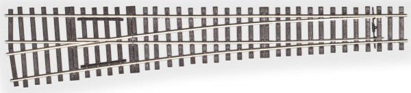 "mein Gleis" - Kurze Weiche links 8,6° (Bausatz)–basierend auf DKW-Symmetrie