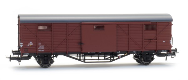 Gedeckter Güterwagen Hongaar SCHK 21000 braun, Epoche III